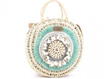 BOLSO REDONDO CON CONCHAS SHELL JEANS